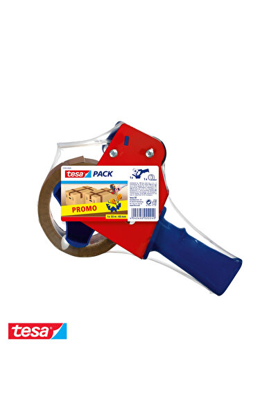 Tesa Dispenser de bandă adezivă 57395 cu bandă inclusă 50m x 48mm, pentru amb...