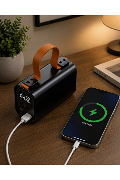 Genel Markalar 50000 Mah Süper Hızlı Şarj Led Göstergeli Taşınabilir Şarj