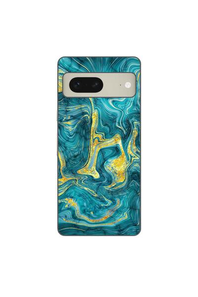 OEM Husa compatibila cu Google Pixel 7 Silicon Gel Tpu Model Abstract Gemston...