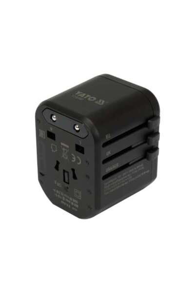 yato Adaptor Universal De Călătorie, 1 Port Usb + 1 Port Usb-C