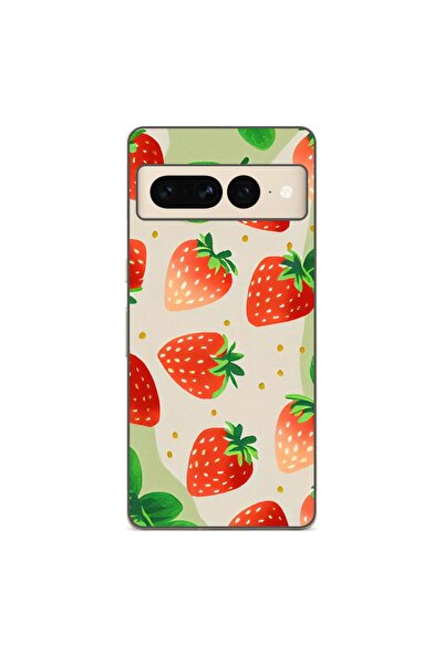 OEM Husa compatibila cu Google Pixel 7 Pro Silicon Gel Tpu Model Capsuni Pattern