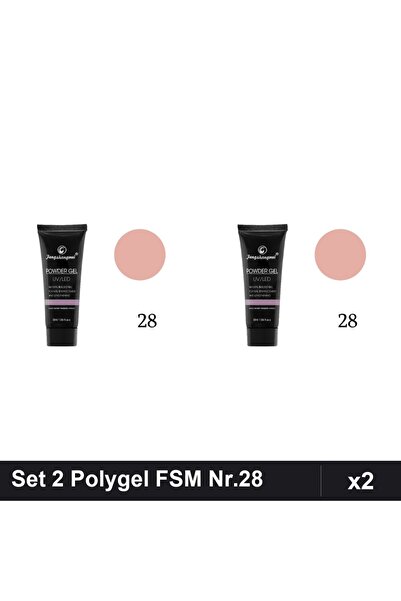 FSM Set 2 Polygel 30ml Nr.28, Gel Constructor Unghii, Manichiura UV/LED