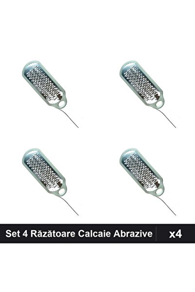 NAİLS Set 4 Răzătoare Calcaie Abrazive Profesionale #01, Pedicură Manichiură