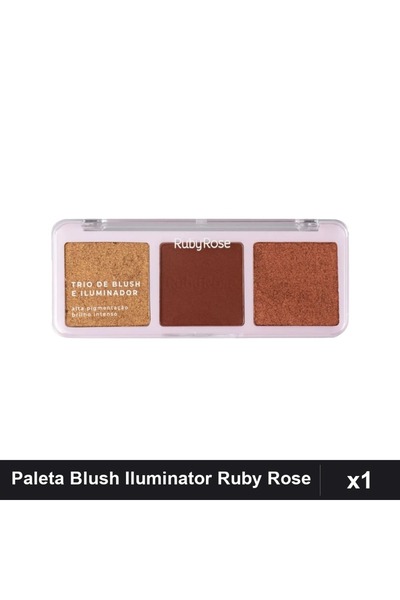 Ruby Rose Paleta Blush și Iluminator Dark Palette, 1 Bucată, Conturare Față