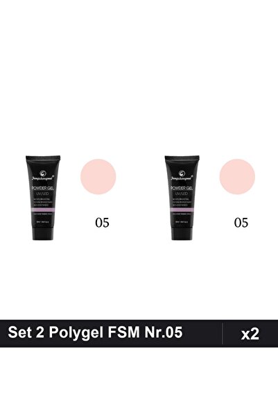 FSM Set 2 Polygel 30ml Nr.05, Constructie Unghii, Manichiura Profesionala UV/LED