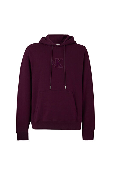 Calvin Klein Hanorac de bărbați din fleece, cu logo monogramă tip patch, croi...