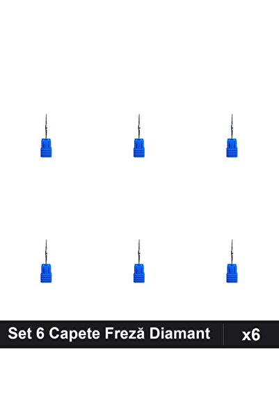 NAİLS Set 6 Capete Freză Diamant pentru Unghii, Manichiură Profesională