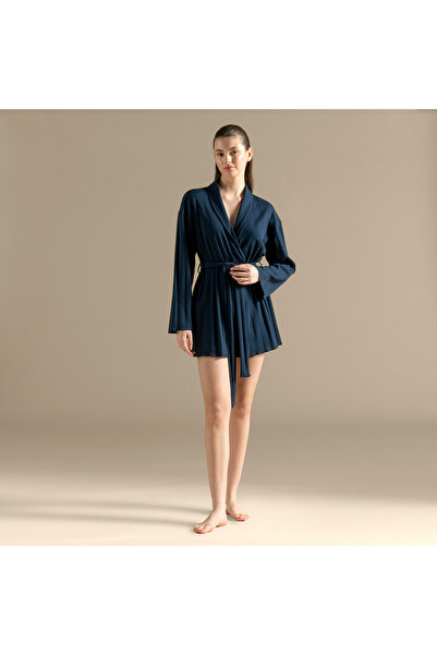 Chakra Moreno Dressing Gown Marine Blue