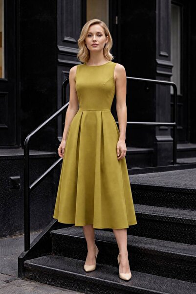 MADAME MELEK Rochie premium elegantă pentru femei – Lungime maxi, fără mâneci...