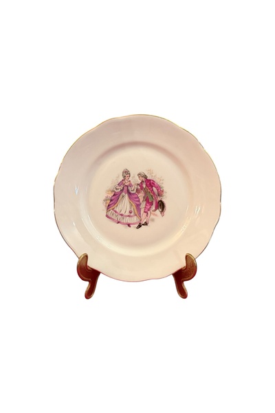 Veritable France French Veritable Porcelain Decorative Plate - 19 cm in Diameter