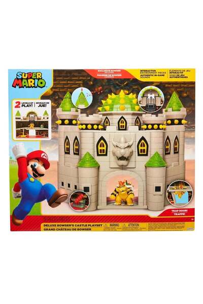 scntoys Nintendo Bowser's Castle Super Mario Deluxe Playset Licensed Audio