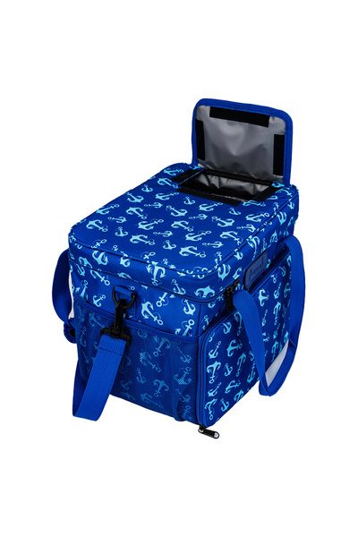 ANEMOSS Anchor Print Waterproof and Leakproof Insulated Bag