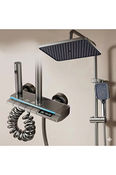 OEM Ψηφιακό Σετ Ντους με Θερμοστάτη και LED, Ψηφιακή Ένδειξη Θερμοκρασίας