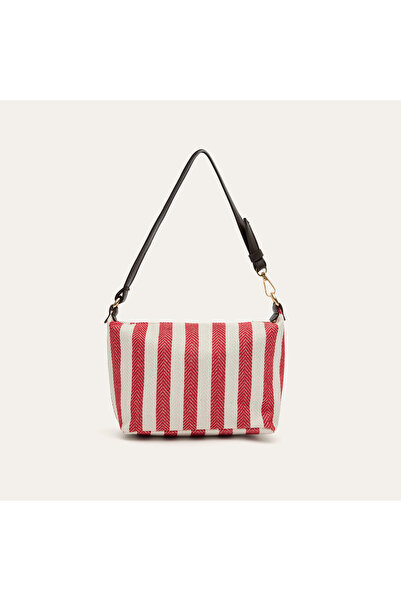 Mudo Women's Red Striped Handbag