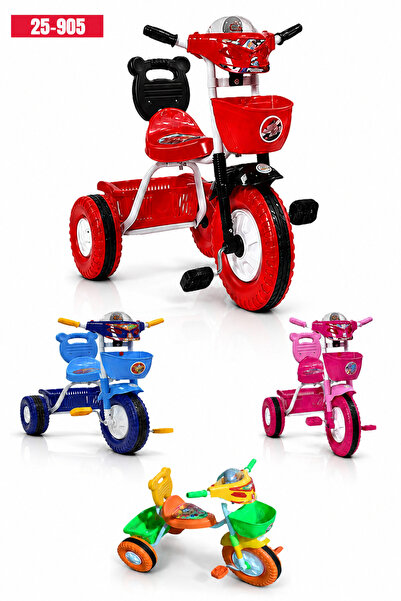Generic Kids Tricycle Bicycle with Basket & Backrest, Baby Pedal Trike for Bo...