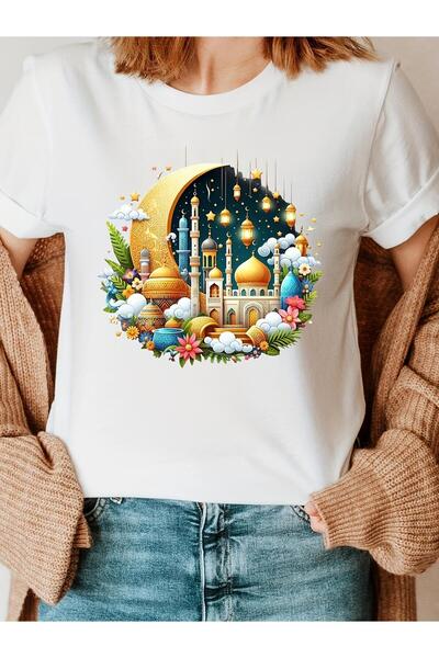 bolivia's قميص نسائي إسلامي لرمضان - فستان مسلم أبيض محتشم بتصميمات معمارية إ...