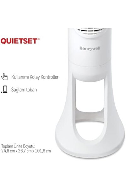 Yıldızan HONEYWELL QuietSet HYF260 Tüm Oda İçin Salınımlı Kule Vantilatör, 5 ...
