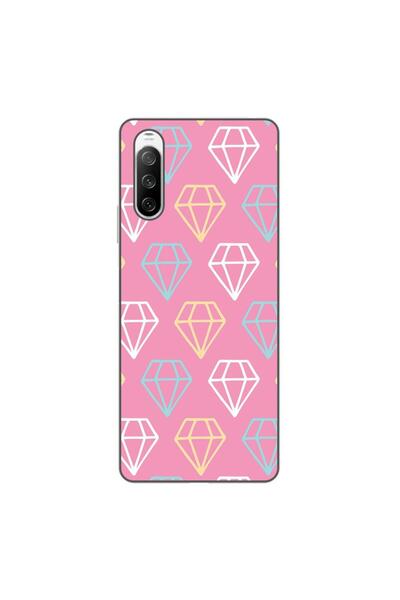 OEM Husa compatibila cu Sony Xperia 10 III Silicon Gel Tpu Model Diamond Patt...