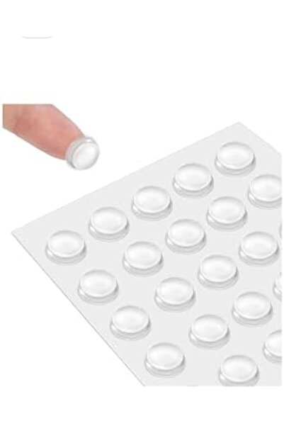 Yıldızan Heybemdecom 32 Pieces Transparent Silicone Cabinet Door Wall Stopper...