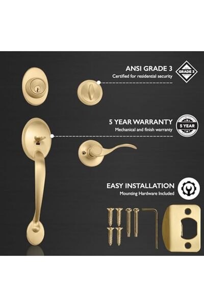 Yıldızan Ttkteknology Coventry Springdale 2-Way Adjustable Entry Door Handle ...