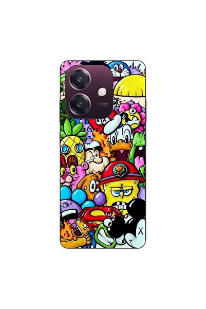 OEM Θήκη συμβατή με Oppo A40, από σιλικόνη gel TPU, με σχέδια Pop Art καρτούν.