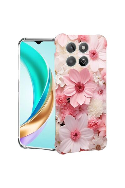 bestcase Husă pentru Honor X7d / 400 Smart cu design cu margarete roz și albe...