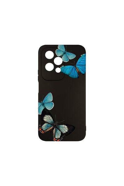 bestcase Husă Premium din Silicon, Compatibilă cu Honor 200 Lite, Fluturi Alb...
