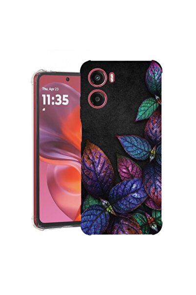bestcase ¬Æ Husa pentru Motorola Moto G05, Anti Shock 1.5MM, Feathers, Protec...
