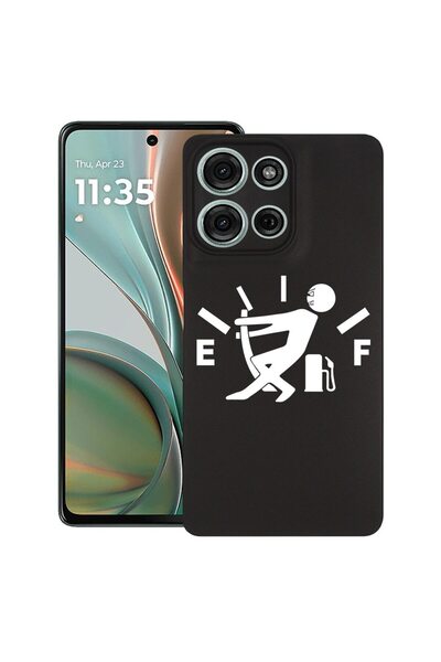bestcase Θήκη για Motorola Moto G75, Out Of Fuel, Λεπτή σιλικόνη 0.8MM, Αντικ...
