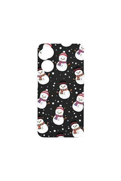 bestcase Премиум калъф от течен силикон, съвместим с OPPO A78 4G, Снежен чове...