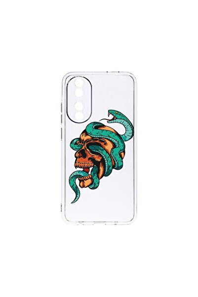 bestcase Διαφανής Θήκη Σιλικόνης 2MM, Συμβατή με Honor 90 5G, Σχέδιο Κρανίου,...