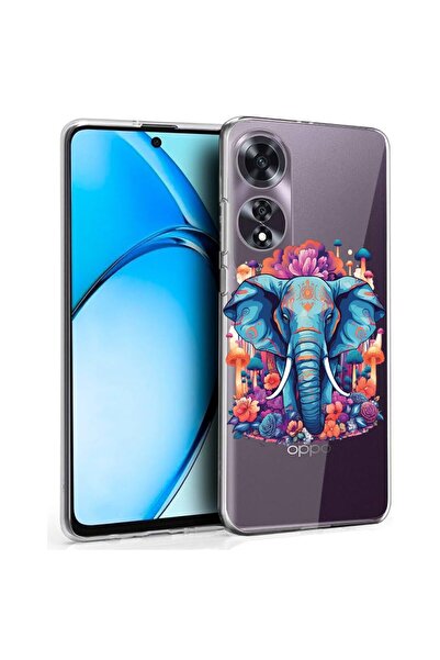 bestcase Husă pentru OPPO A60 4G, Silicon transparent 2MM, Culori de vis - El...