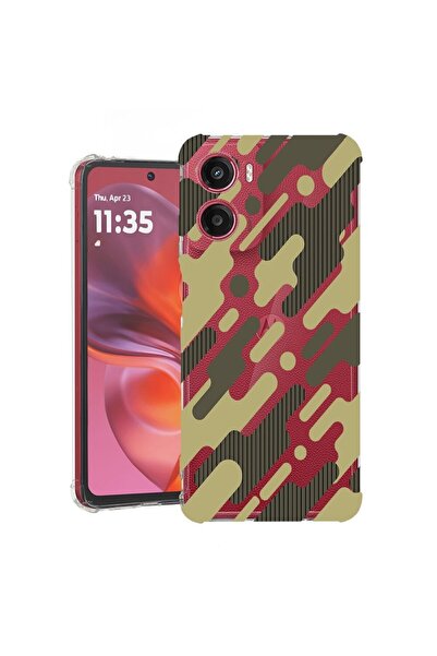 bestcase ¬Æ Husa pentru Motorola Moto G05, Anti Shock 1.5MM, Green Camouflage...