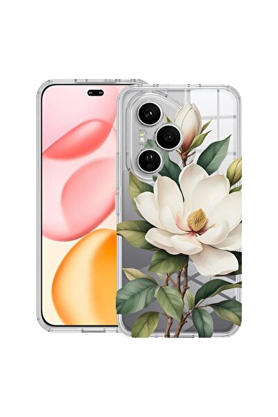 bestcase ¬Æ Husa Anti Shock Compatibila cu Honor 400 Pro, Floral - White Magn...