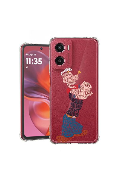 bestcase ¬Æ Husa compatibila Motorola Moto E15, Anti Shock 1.5MM, Calligraphy...