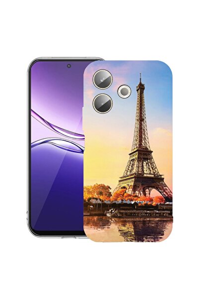 bestcase ¬Æ Husa Clear Silicon pentru OPPO A5 Pro 5G, Paris Eiffel Tower, 204...