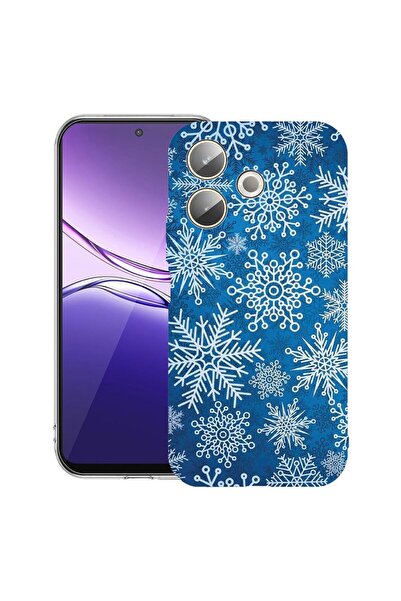 bestcase ¬Æ Husa Clear Silicon pentru OPPO A5 Pro 5G, Winter Pattern, 2042415...