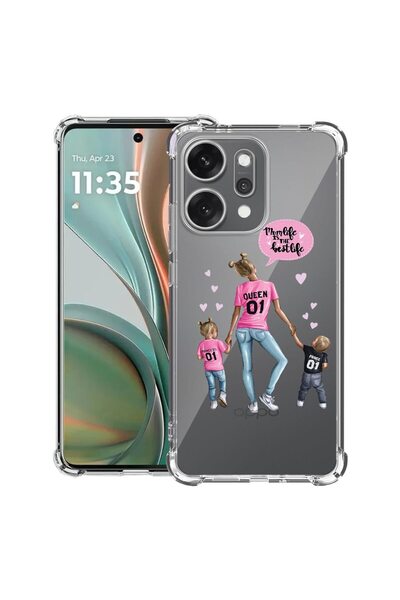 bestcase Αντικραδασμική Θήκη για OPPO Reno14 5G με Σχέδιο Mom Life Boy And Gi...