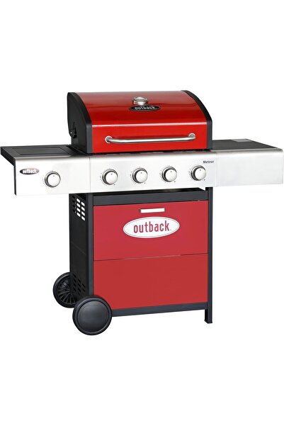 OUTBACK Meteor 4 Burner Gas BBQ- Red