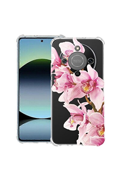 bestcase Husă Antișoc Compatibilă cu Honor Magic8 Lite, Floral - Orhidee Roz ...