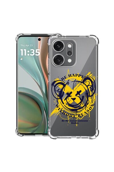 bestcase ¬Æ Husa Anti Shock pentru OPPO Reno14 5G cu Design Teddy Bear Be Hap...