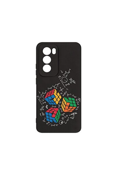 bestcase ¬Æ Husa Premium Silicon, Compatibila Cu OPPO Reno12, Rubik Cube, SLI...