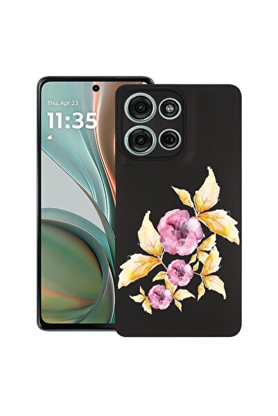 bestcase Θήκη για Motorola Edge 50 με σχέδιο παστέλ λουλουδιών, TPU Ματ Εξαιρ...