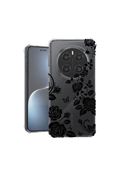 bestcase Husă Antișoc Compatibilă cu Honor Magic7 Pro, Floral - Black Rose, 1...
