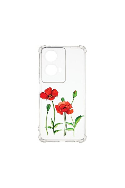 bestcase Husa pentru Motorola Moto G35, BestCase¬Æ Anti Shock 1.5MM, Red Popp...