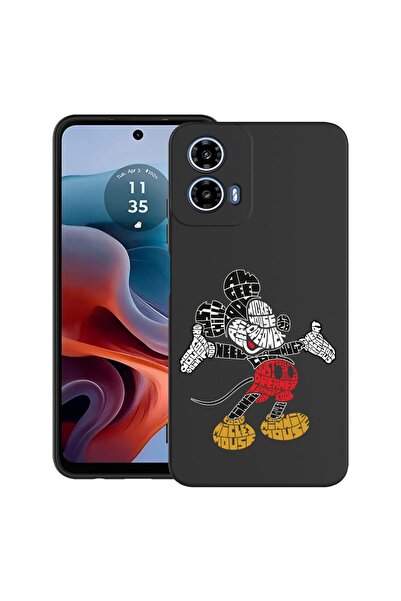 bestcase Θήκη για Motorola Moto G45 με σχέδιο Μίκυ Μάους με καλλιγραφία, TPU ...
