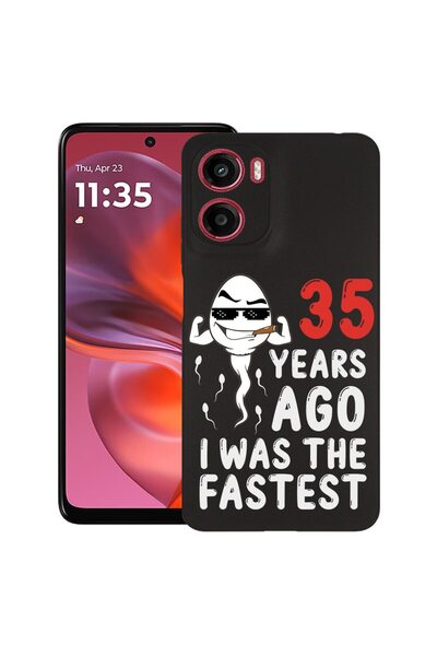bestcase ¬Æ Husa Slim Silicon pentru Motorola Moto G05, 35 Years ago I Was th...
