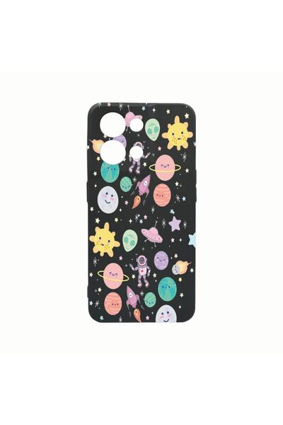 bestcase Силиконов калъф, съвместим с Oppo Reno8 Pro, дизайн Вселена, Планети...