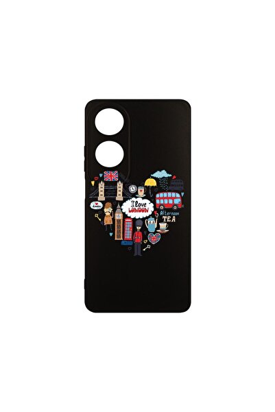 bestcase Slim SIlicon 0.8MM Case, Compatible with OPPO A60, I Love London, Ca...