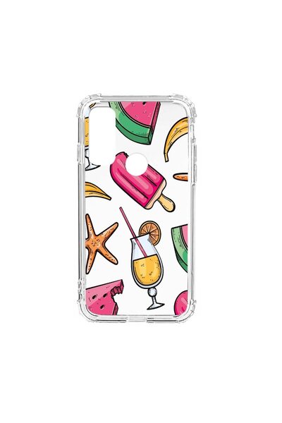 bestcase Husa Anti Shock Silicon Compatibila cu Motorola Moto E40, Summer Orn...